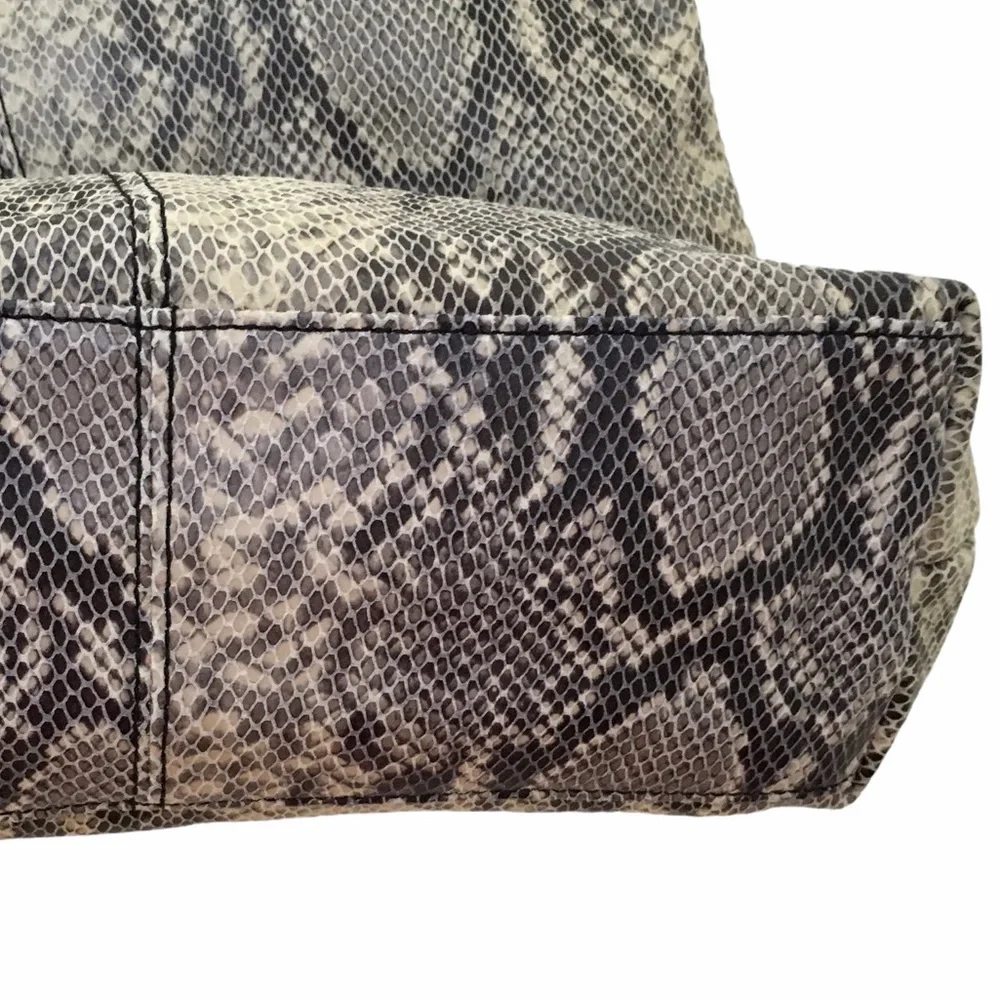 Margot Snakeskin Leather Tote Shoulder Bag - Picture 6 of 6